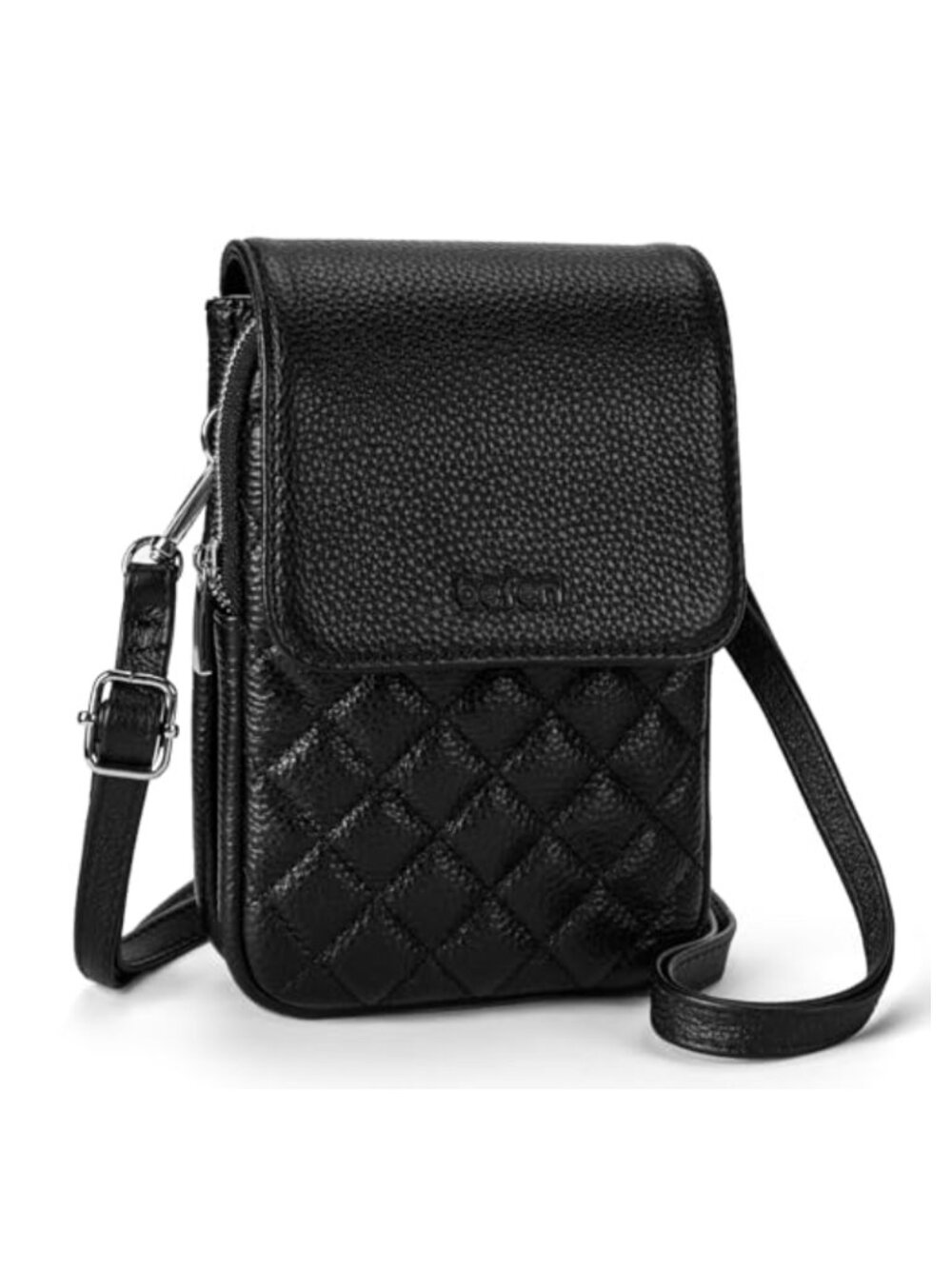 Genuine Leather Small Crossbody Bag RFID Blocking Cell Phone Purse